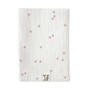 MUSSOLA cuoricini rosa