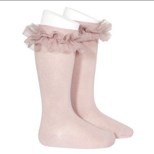 Calzini Tulle Rosa Nude