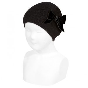 Cappello fiocco nero