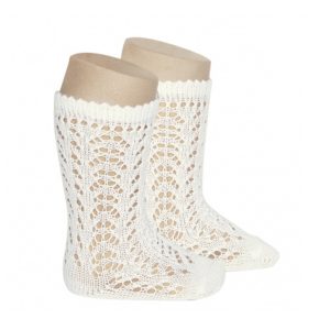 Calzini traforati latte