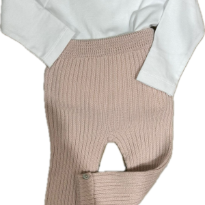 Rosa baby body e leggins