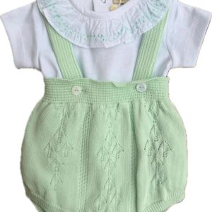 Set wedoble bimba verde acqua